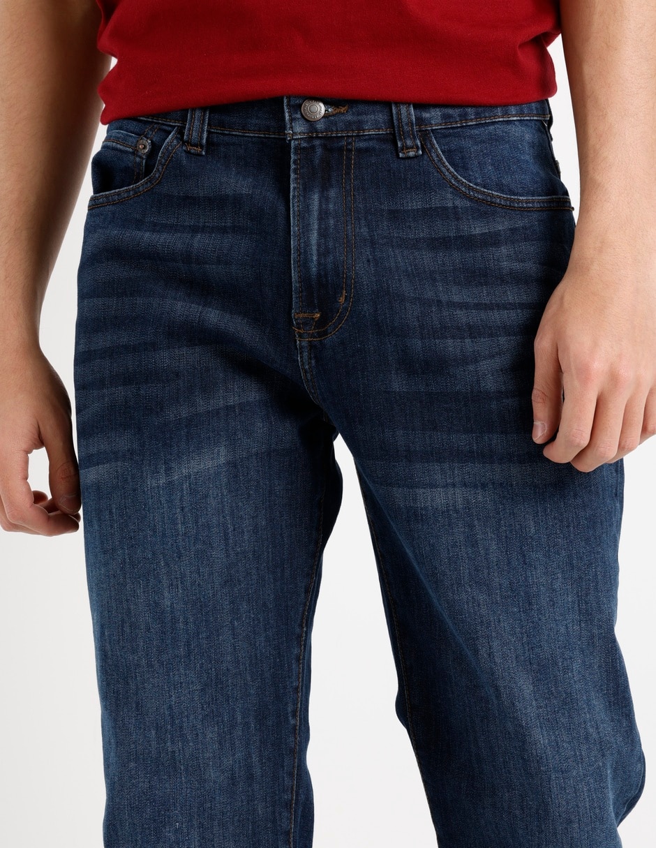 Jeans straight Aéropostale lavado obscuro para hombre