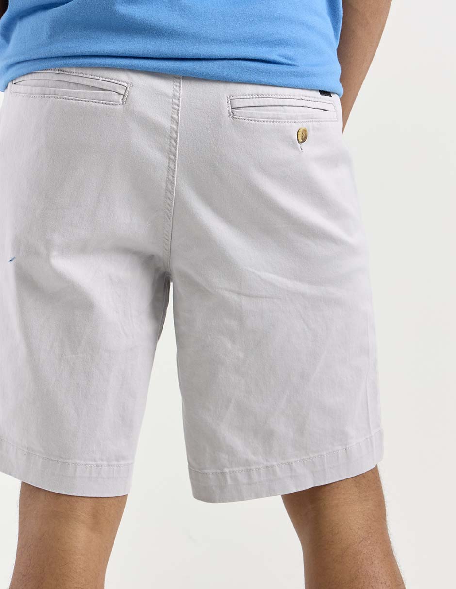 Bermuda Aéropostale de gabardina para hombre