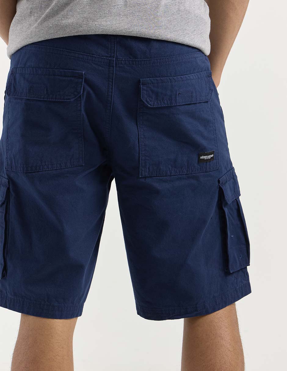 Bermuda Aéropostale de gabardina para hombre