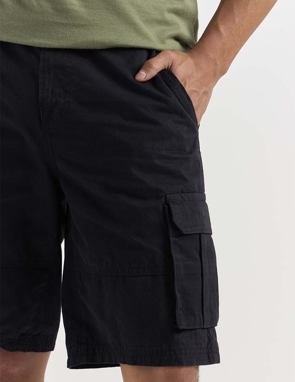 Bermuda de gabardina para hombre