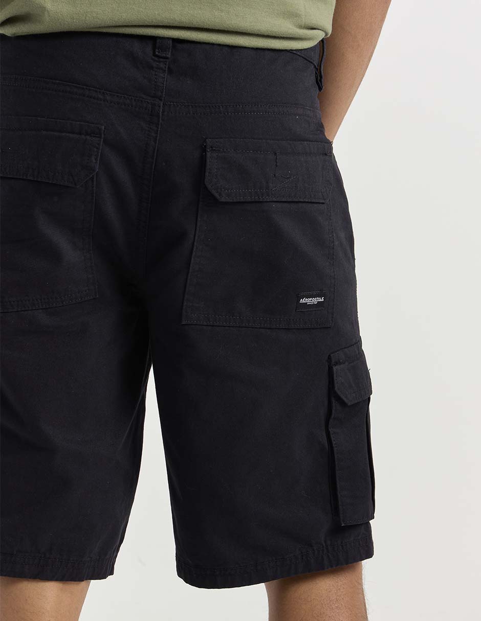 Bermuda de gabardina para hombre