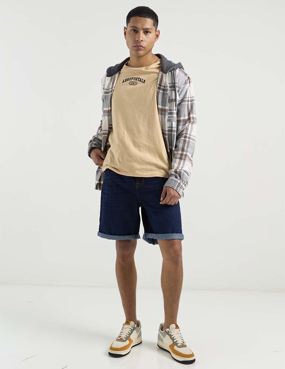Bermuda Aéropostale de mezclilla para hombre
