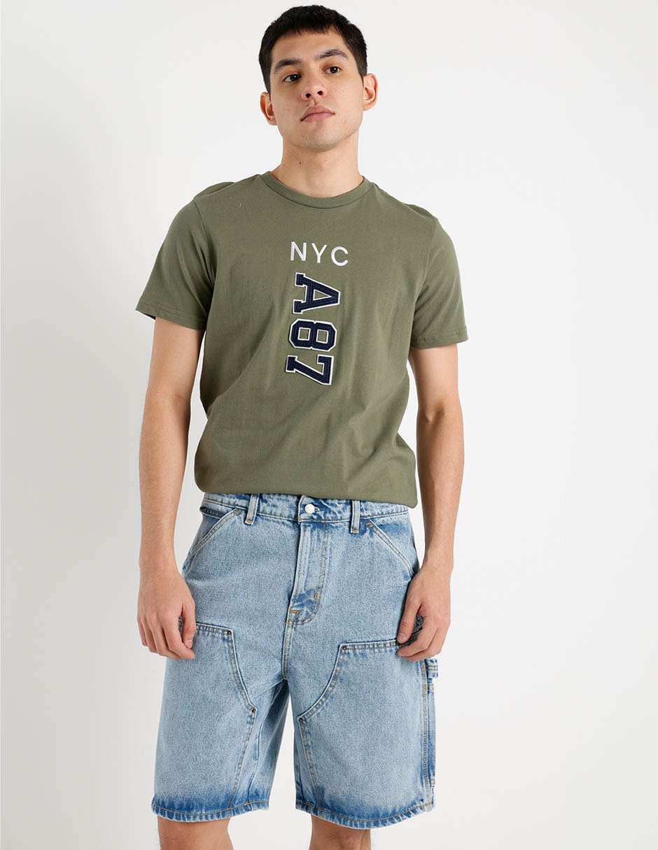Bermuda Aéropostale de mezclilla para hombre