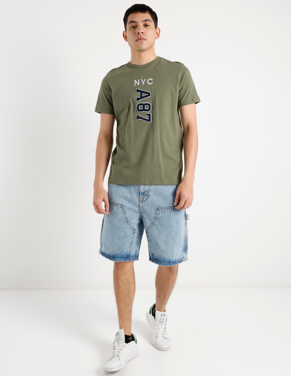 Bermuda Aéropostale de mezclilla para hombre