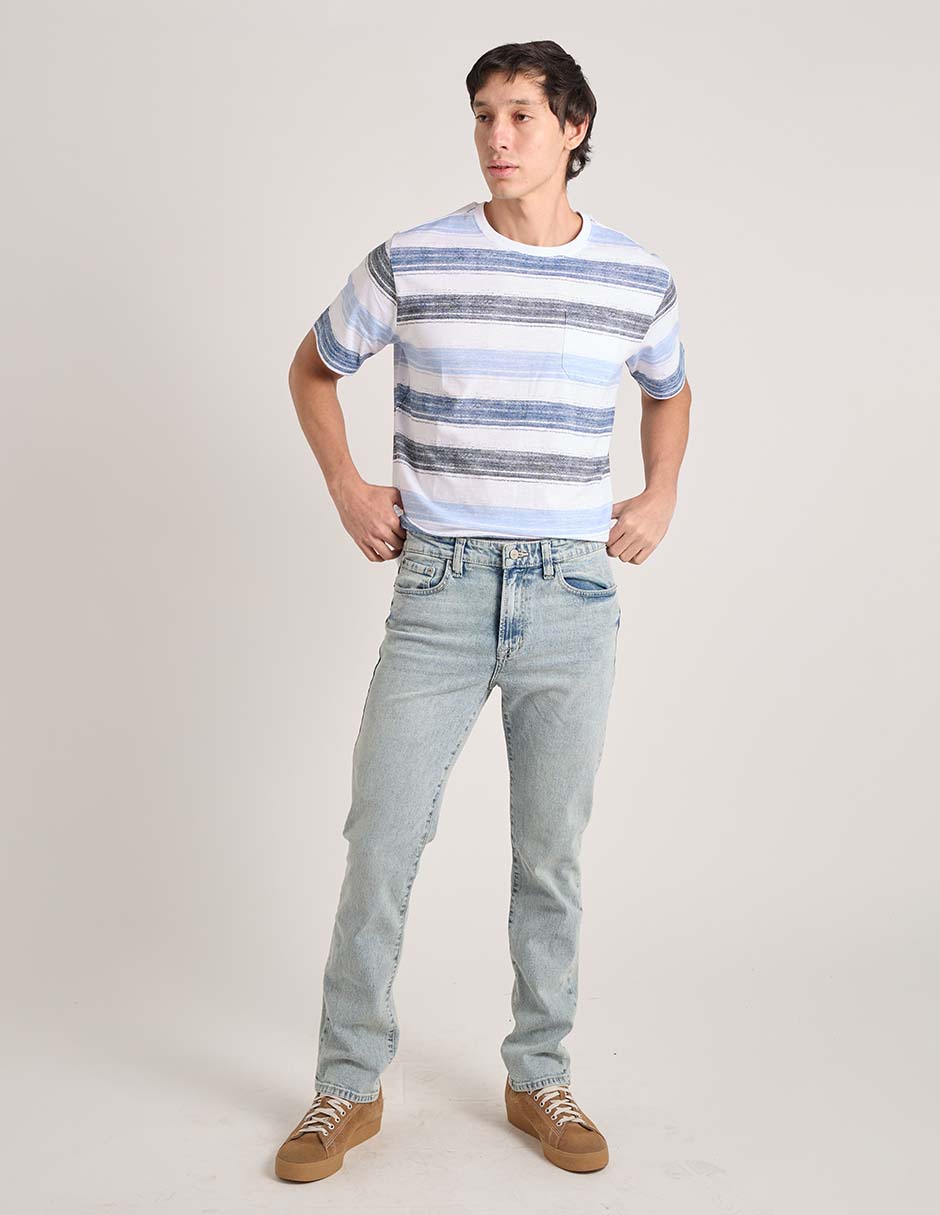 Jeans baggy Aero lavado acid wash para hombre