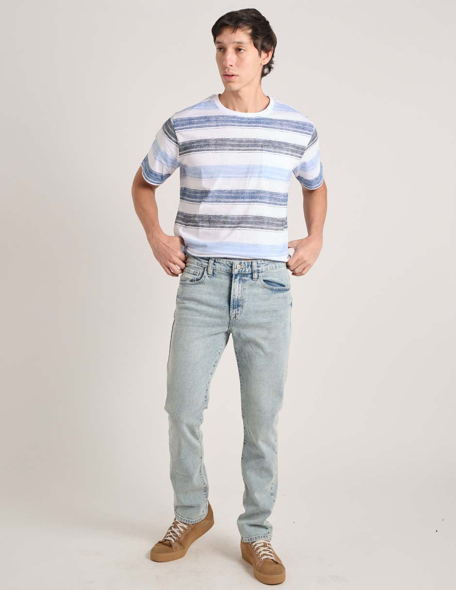 Jeans baggy Aero lavado acid wash para hombre