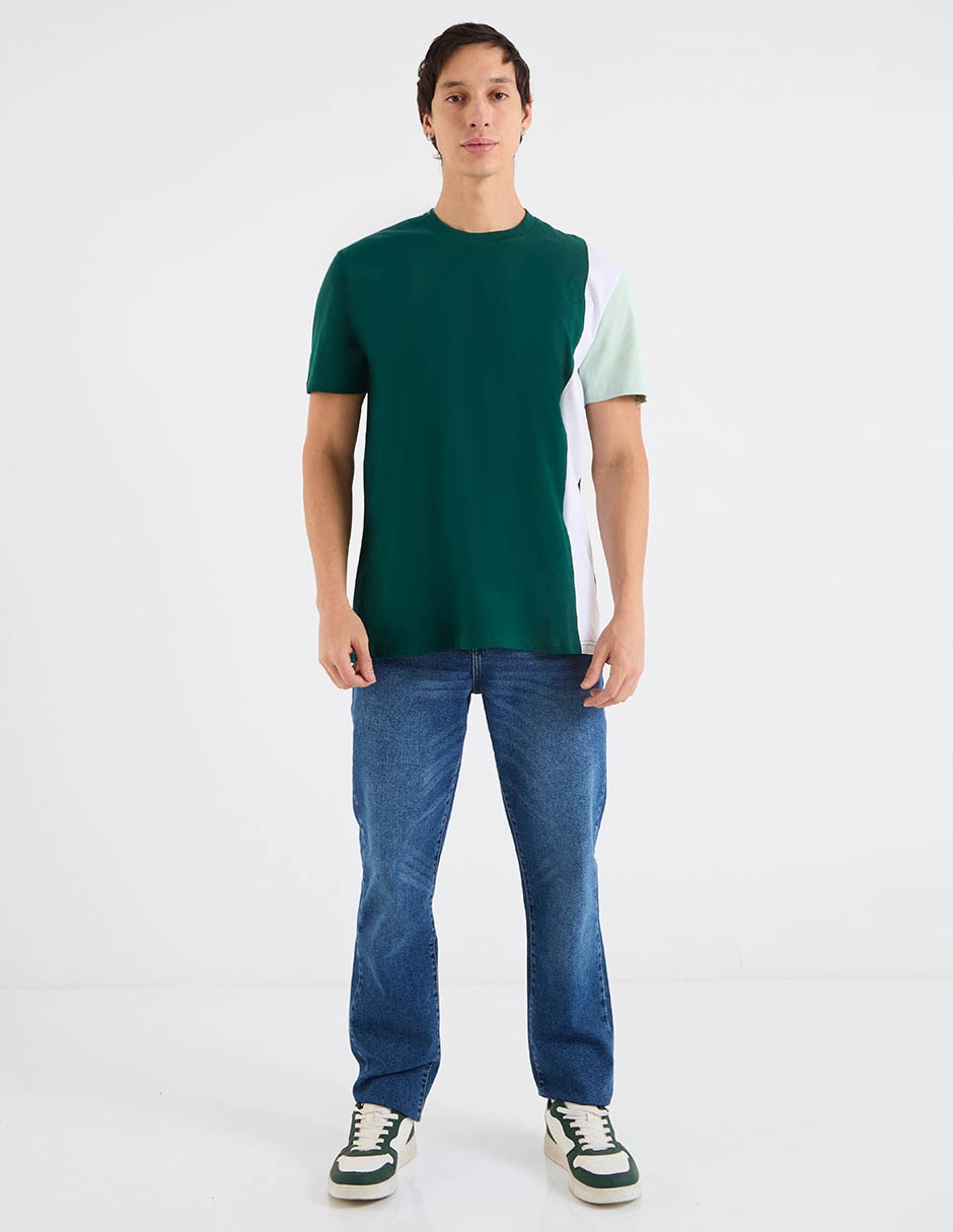 Jeans straight Aéropostale lavado stone wash para hombre
