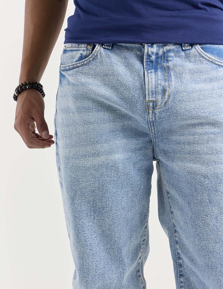 Jeans straight Aéropostale lavado claro para hombre