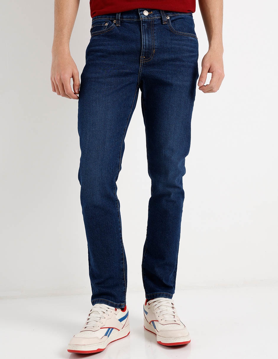 Jeans slim Aéropostale lavado stone wash para hombre