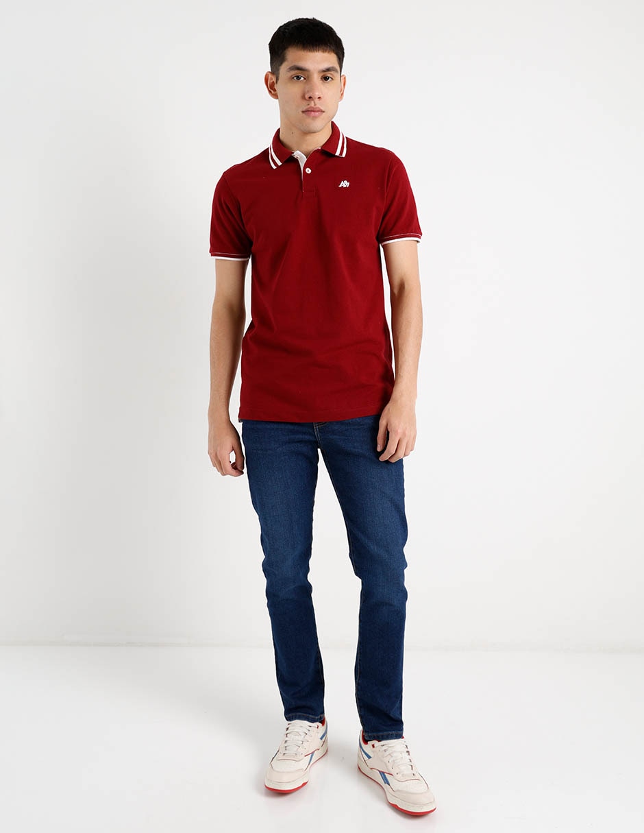 Jeans slim Aéropostale lavado stone wash para hombre