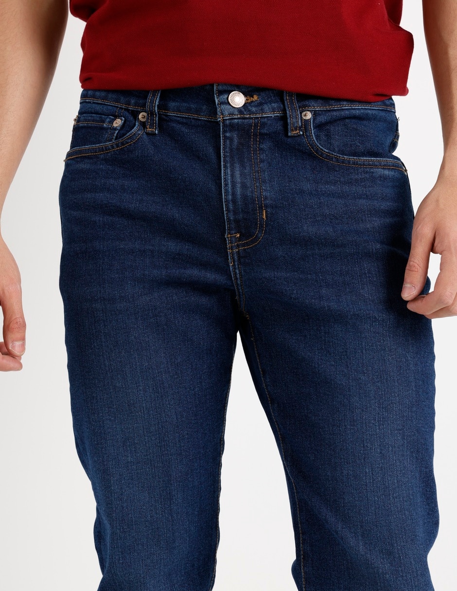 Jeans slim Aéropostale lavado stone wash para hombre