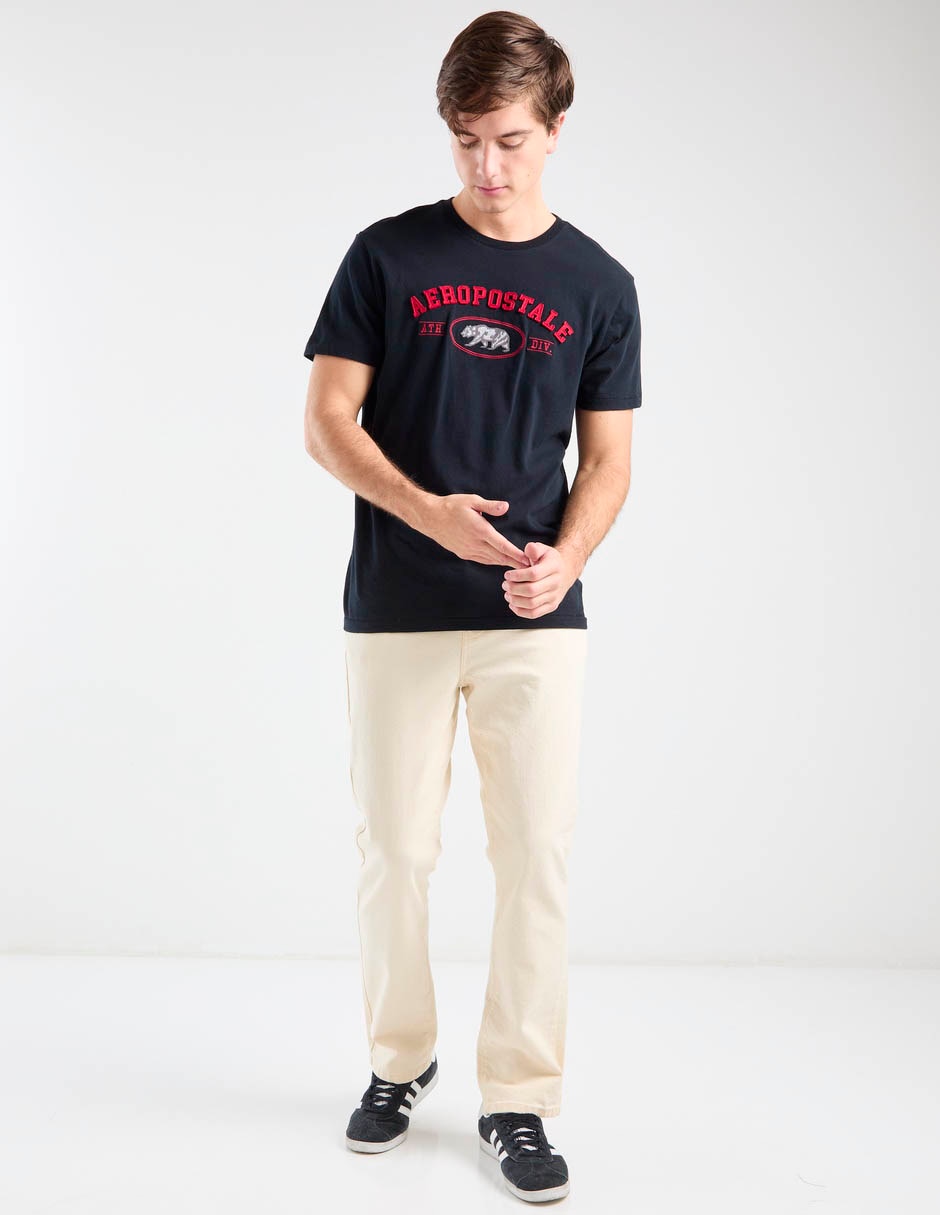 Jeans straight Aero lavado claro para hombre