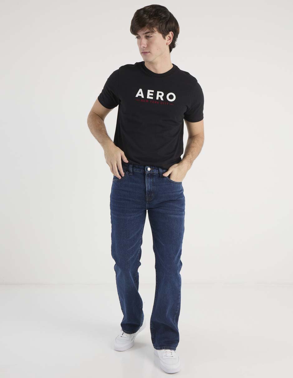 Jeans boot Aéropostale lavado whisker para hombre