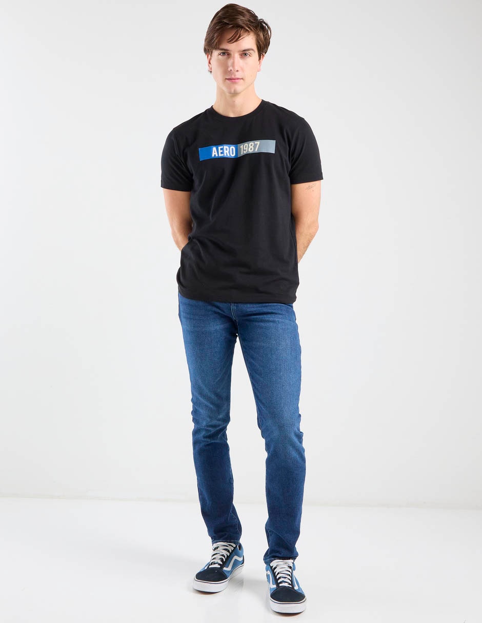 Jeans athletic Aero lavado rinse para hombre