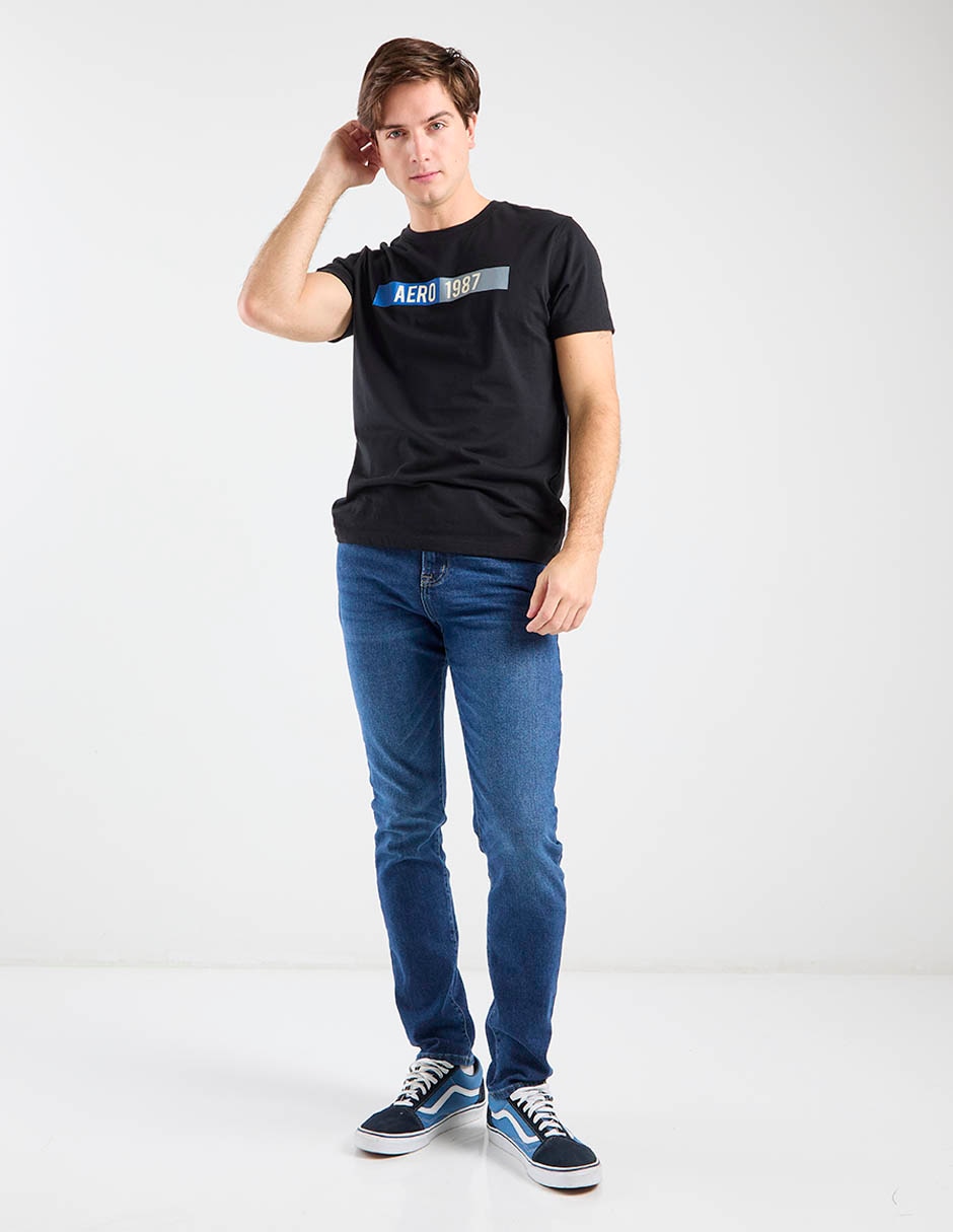 Jeans athletic Aero lavado rinse para hombre