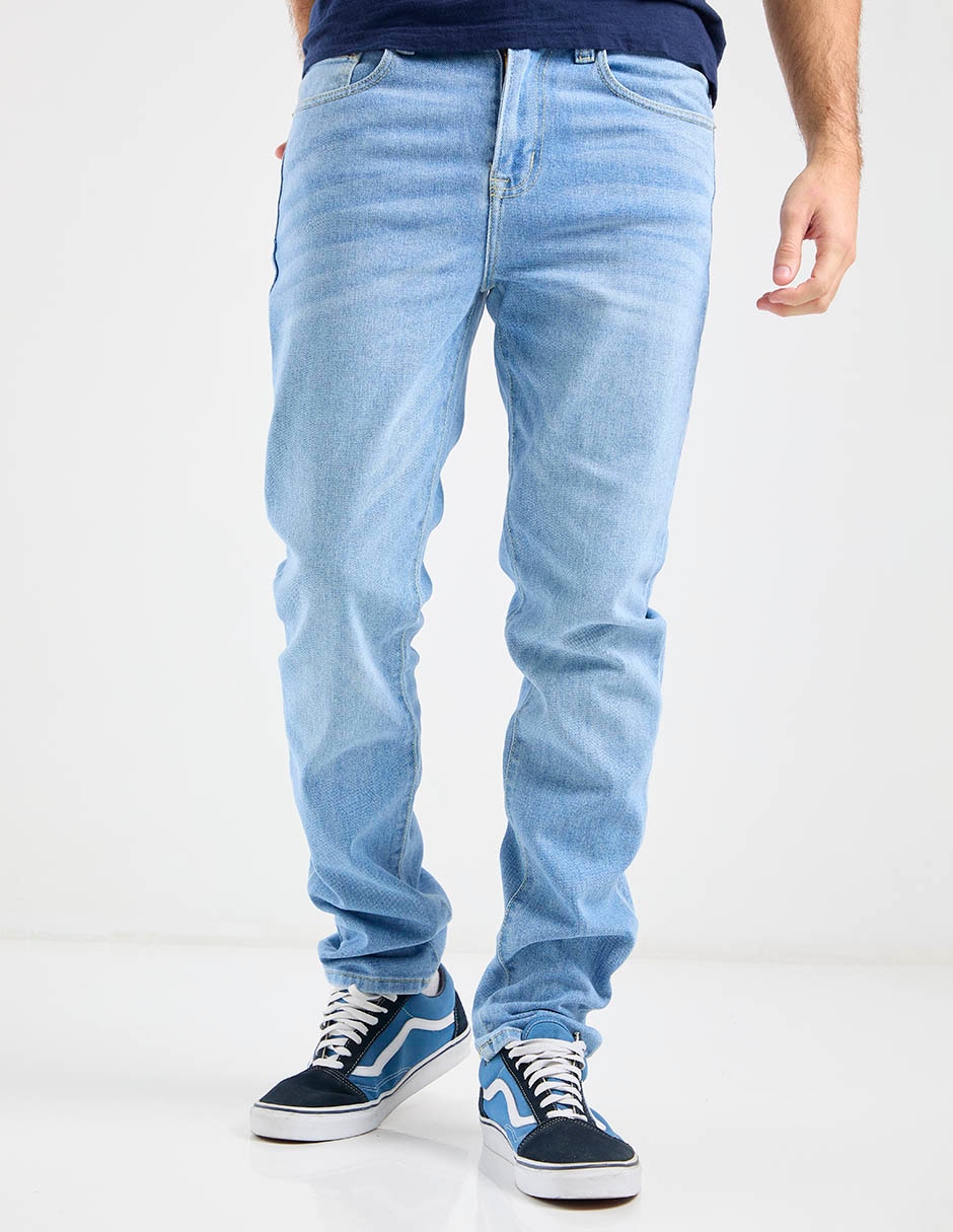 Jeans athletic Aero lavado bleach para hombre