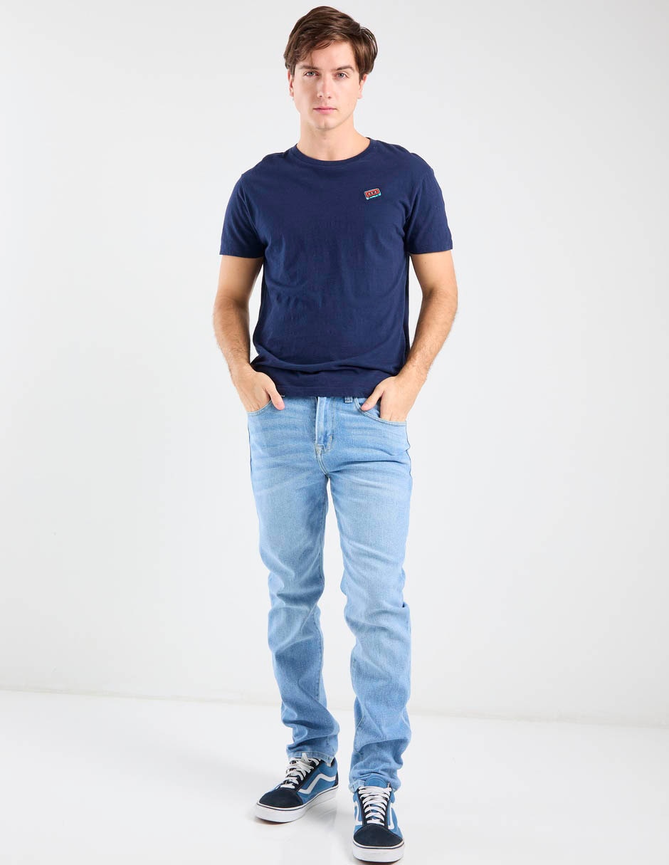 Jeans athletic Aero lavado bleach para hombre