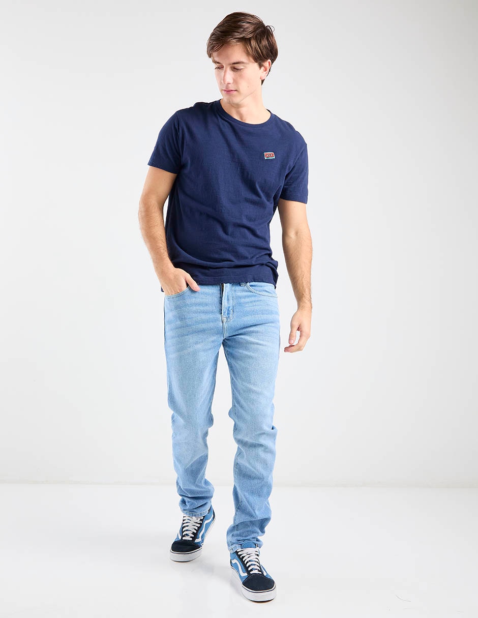 Jeans athletic Aero lavado bleach para hombre