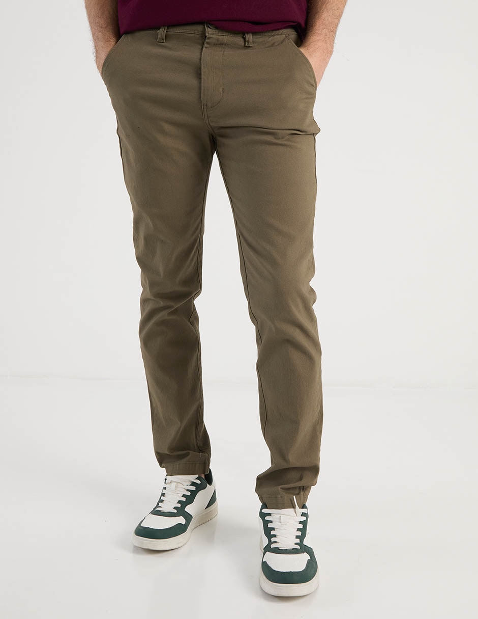 Pantalón chino slim Aéropostale de algodón para hombre