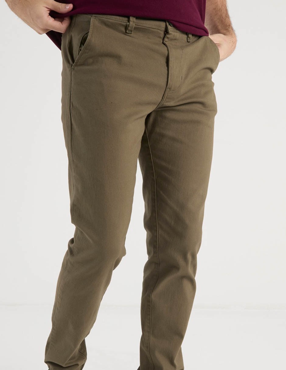 Pantalón chino slim Aéropostale de algodón para hombre