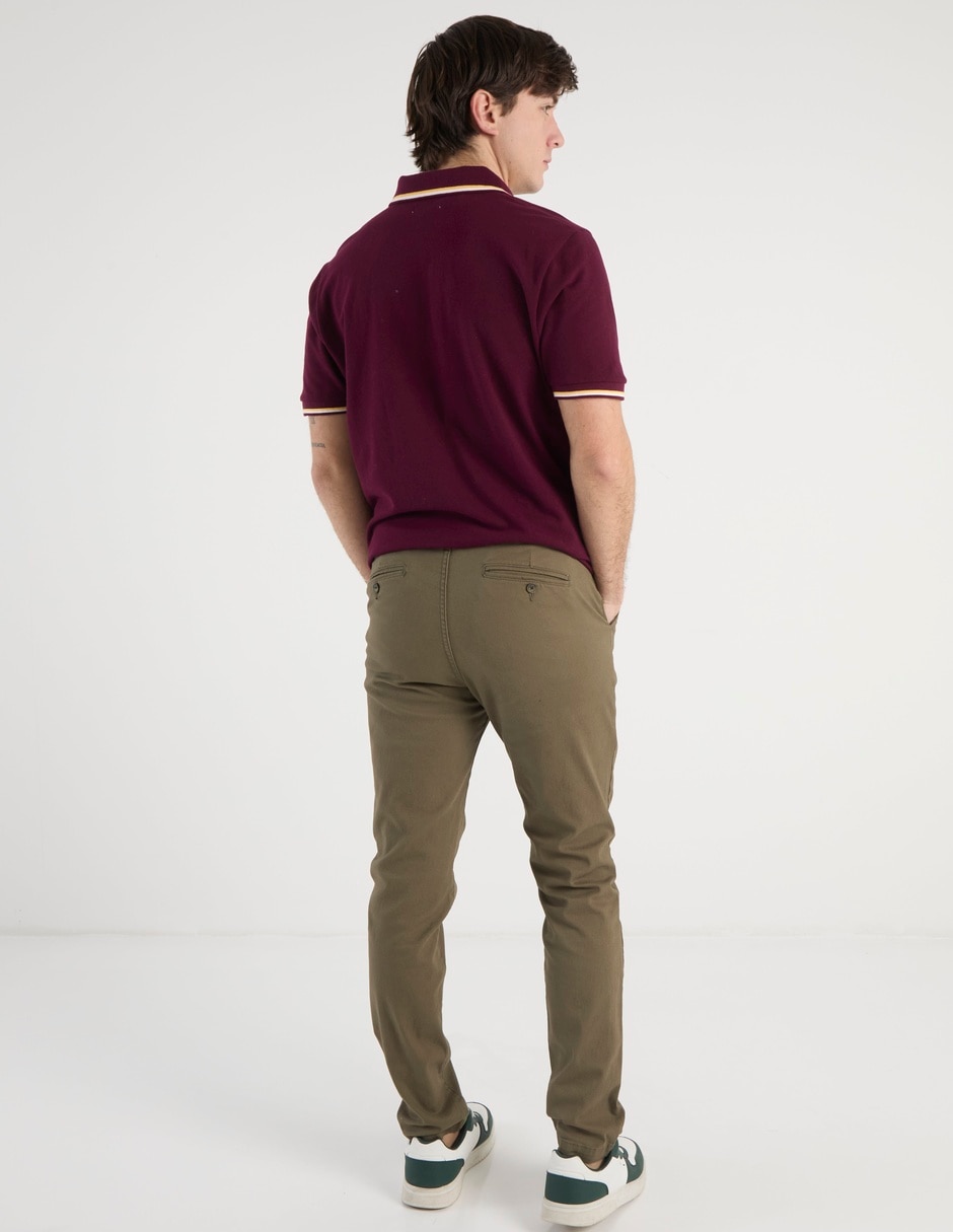 Pantalón chino slim Aéropostale de algodón para hombre