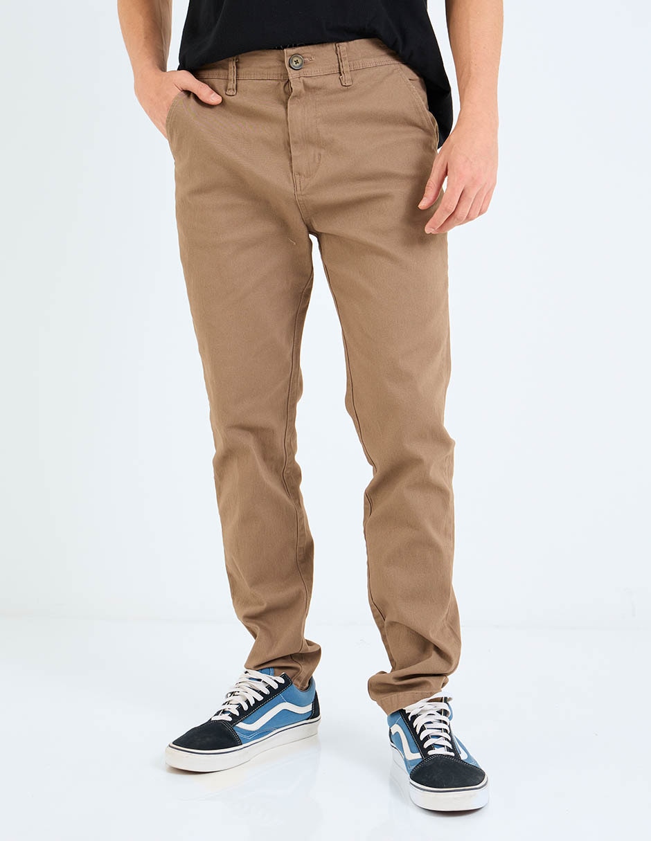 Pantalón chino slim Aéropostale de algodón para hombre