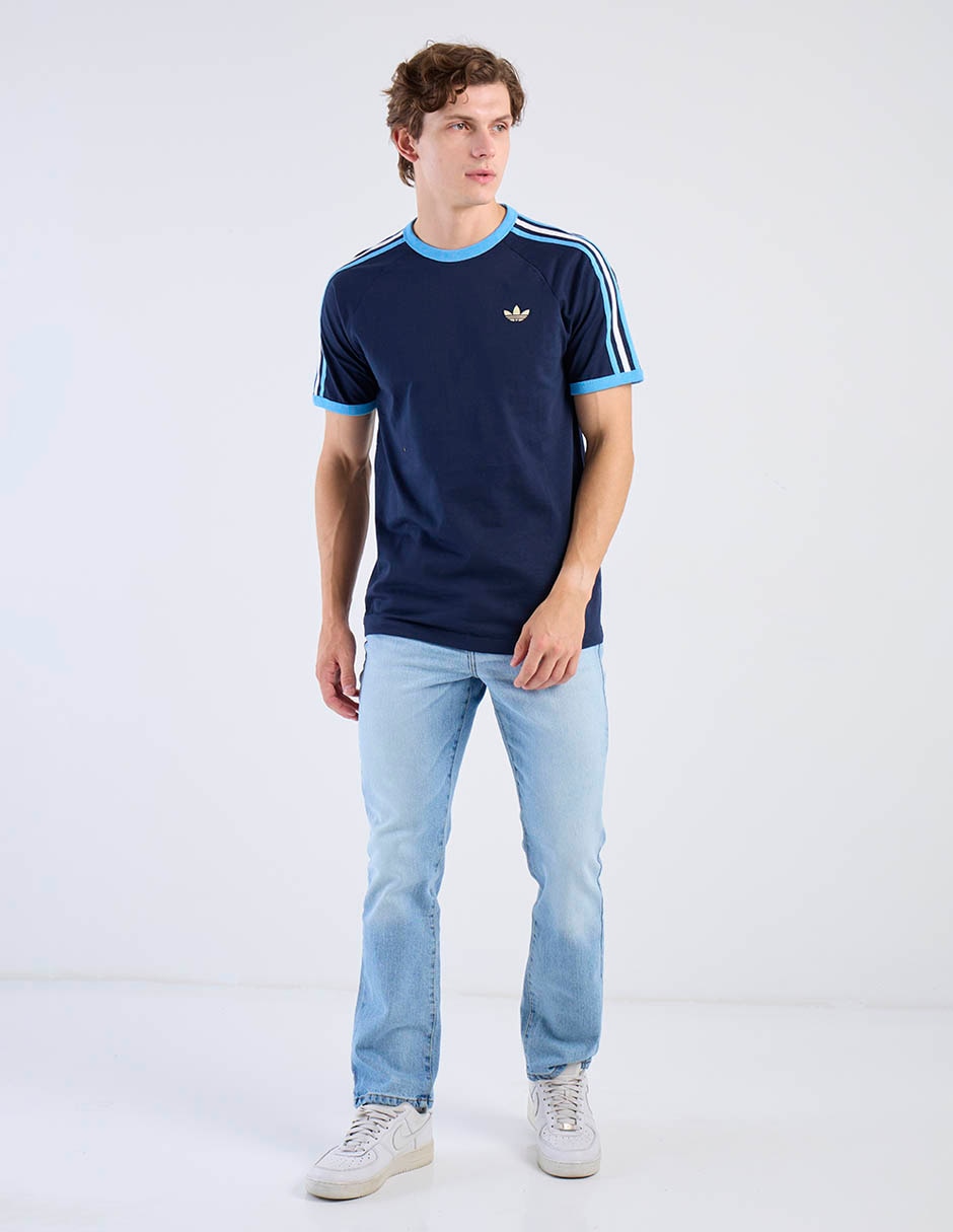 Jeans straight lavado claro para hombre 9