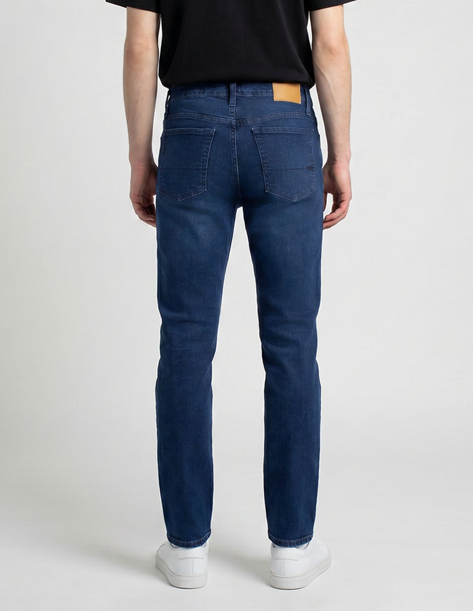 Jeans slim lavado obscuro para hombre 2
