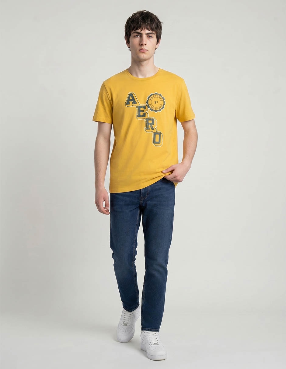 Playera cuello redondo para hombre