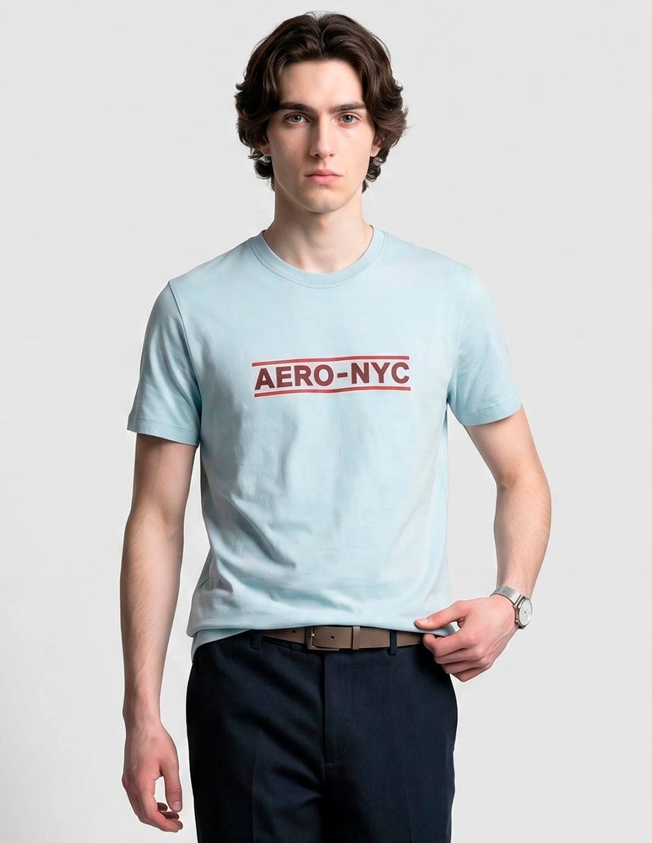 Playera aéropostale cuello redondo para hombre 1