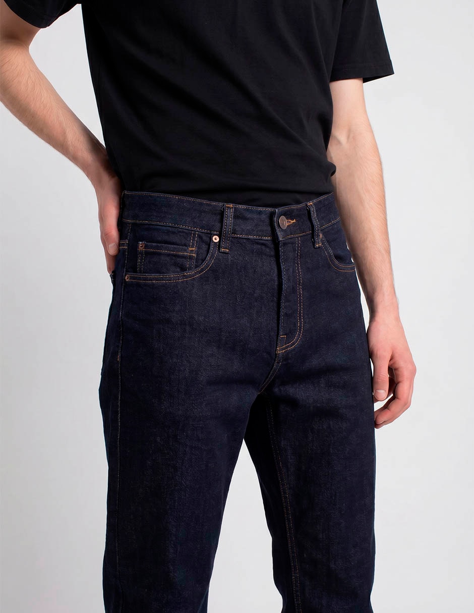 Jeans slim lavado medio para hombre 3