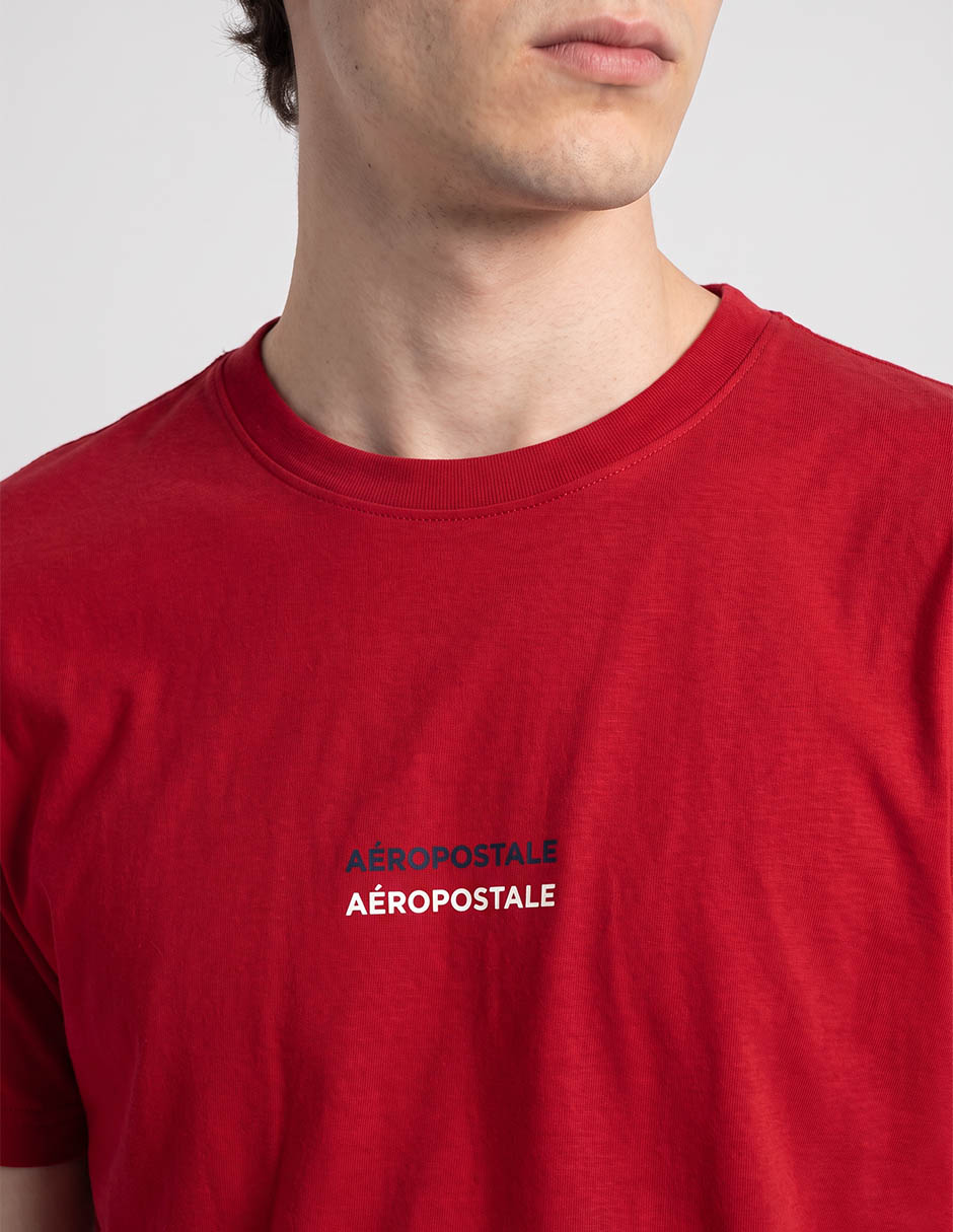 Playera aéropostale cuello redondo para hombre