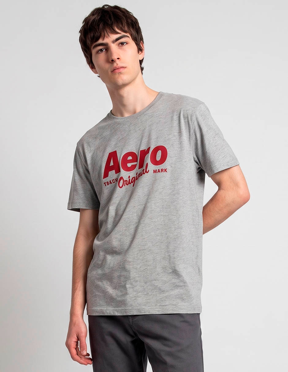 Playera aéropostale cuello redondo para hombre