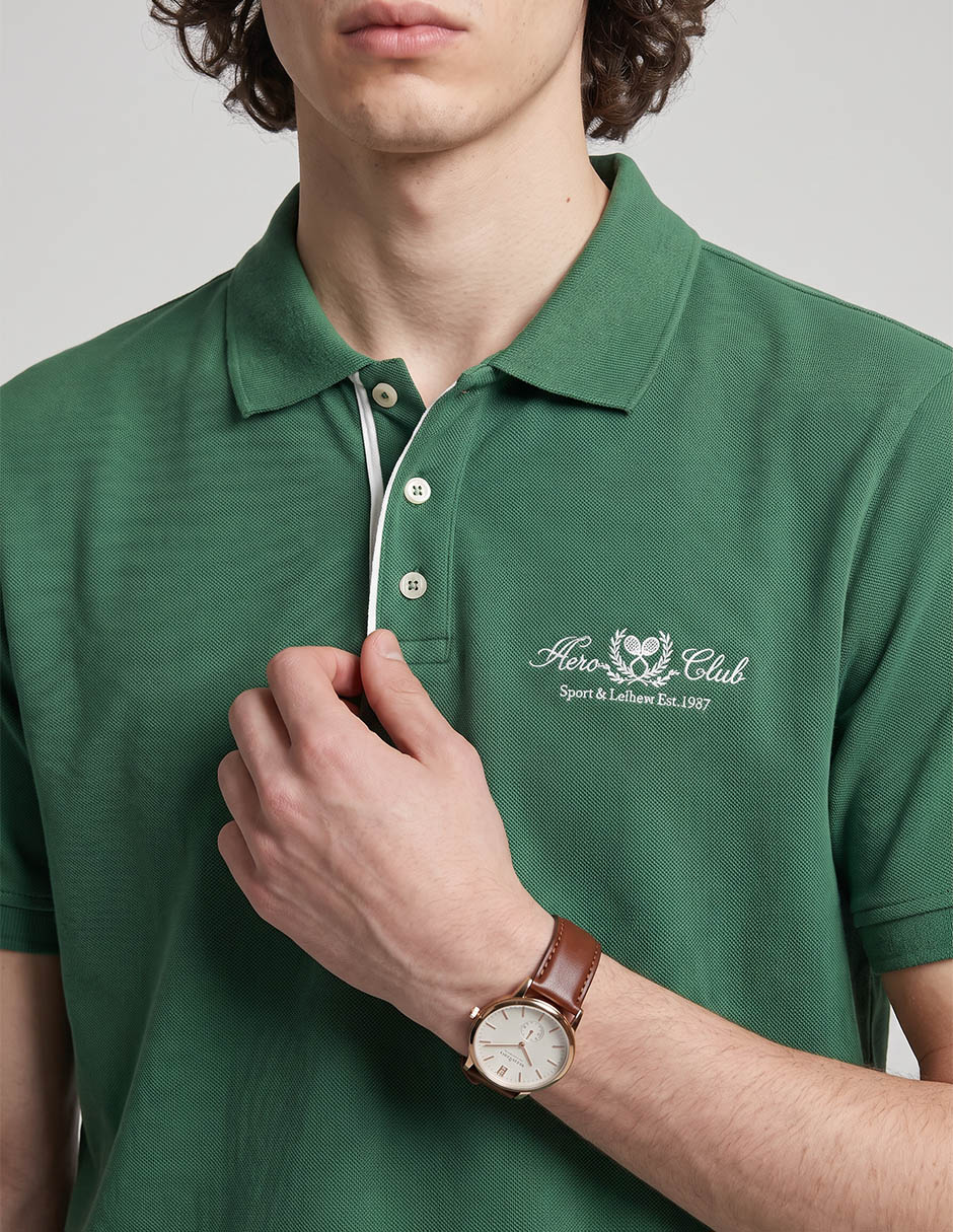 Playera Aéropostale cuello polo para hombre