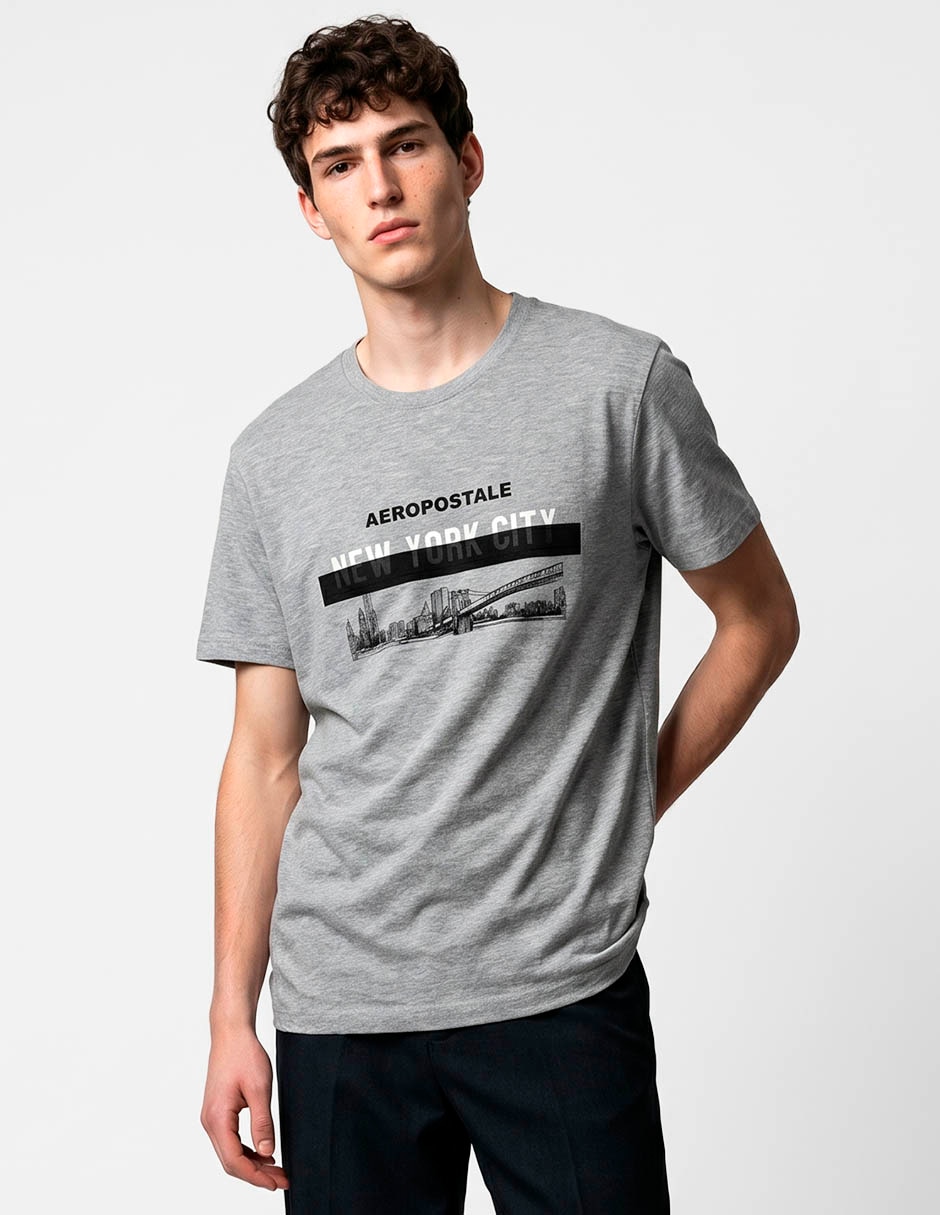Playera aeropostale cuello redondo para hombre 1