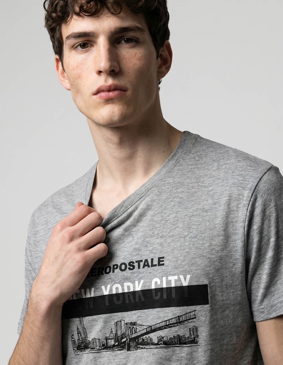 Playera aeropostale cuello redondo para hombre 3