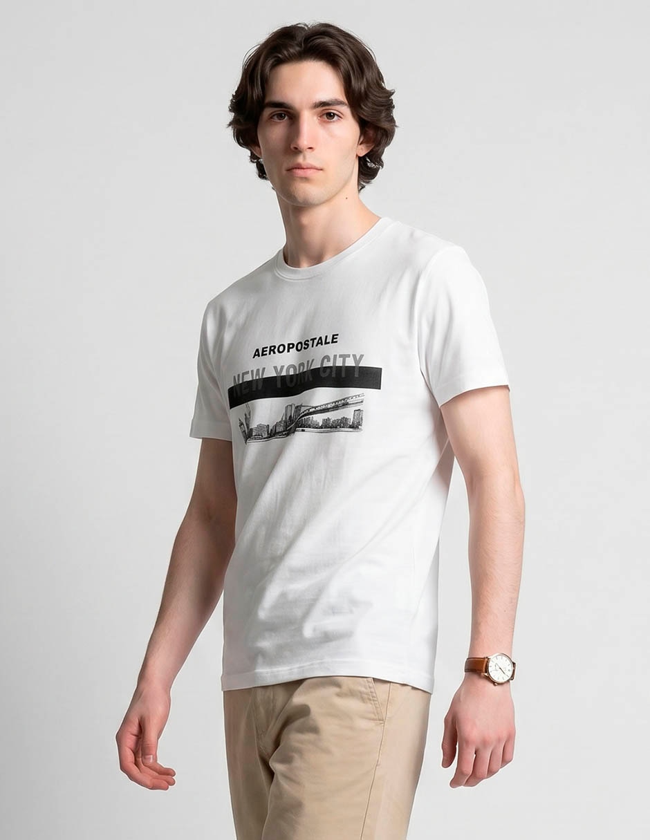 Playera aeropostale cuello redondo para hombre Playera aeropostale cuello redondo para hombre