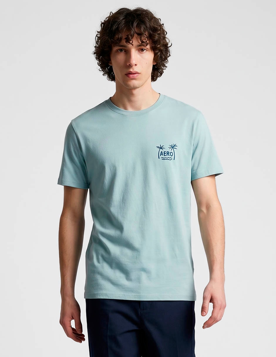 Playera cuello redondo para hombre 1