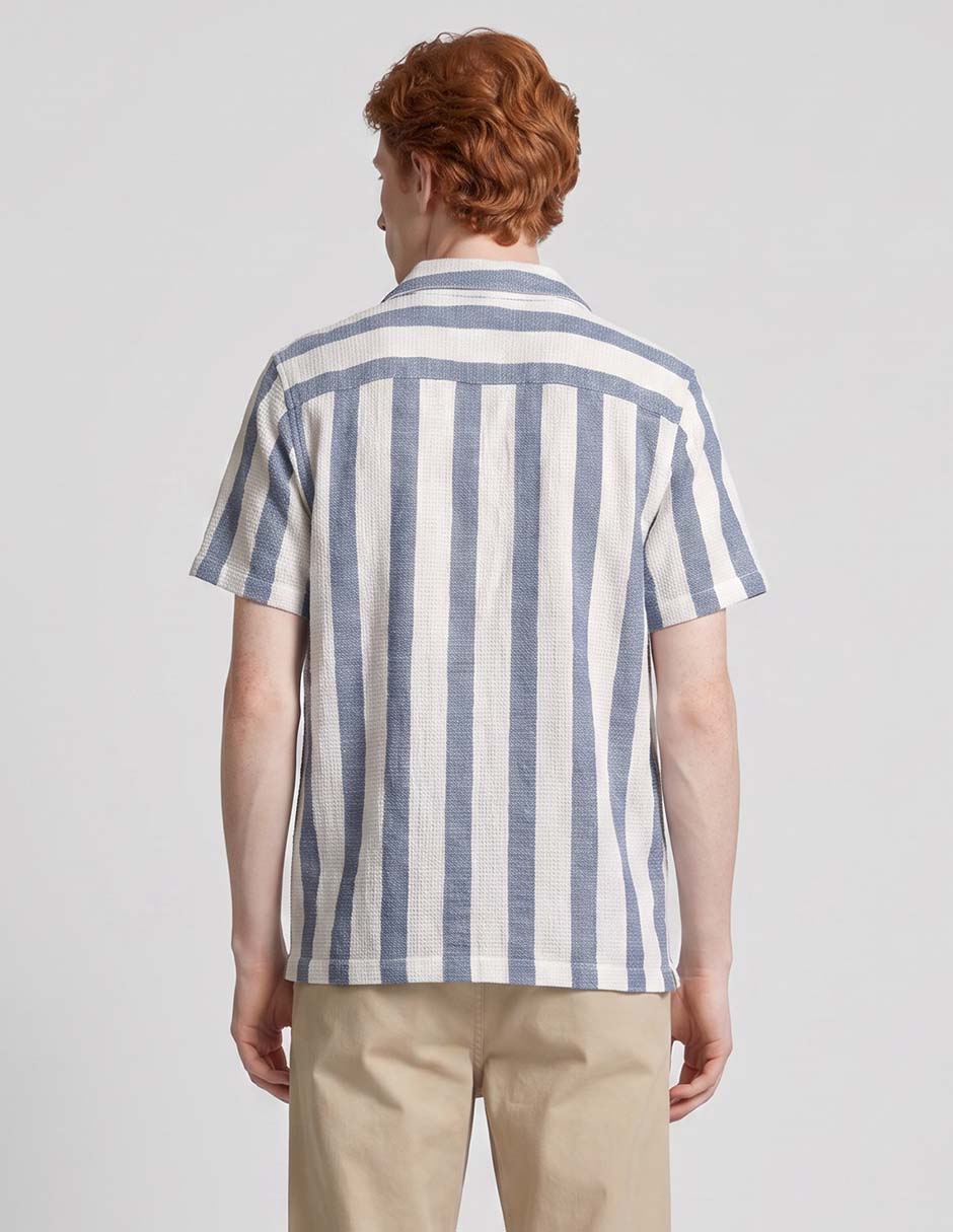 Camisa casual de algodón manga corta para hombre 2