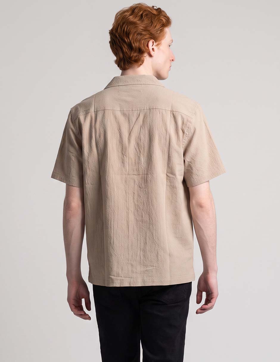 Camisa casual de algodón manga corta para hombre 2