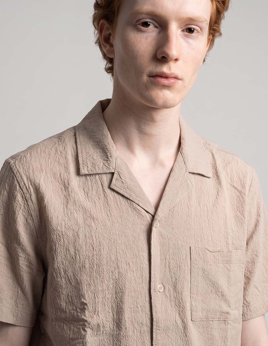 Camisa casual de algodón manga corta para hombre 3