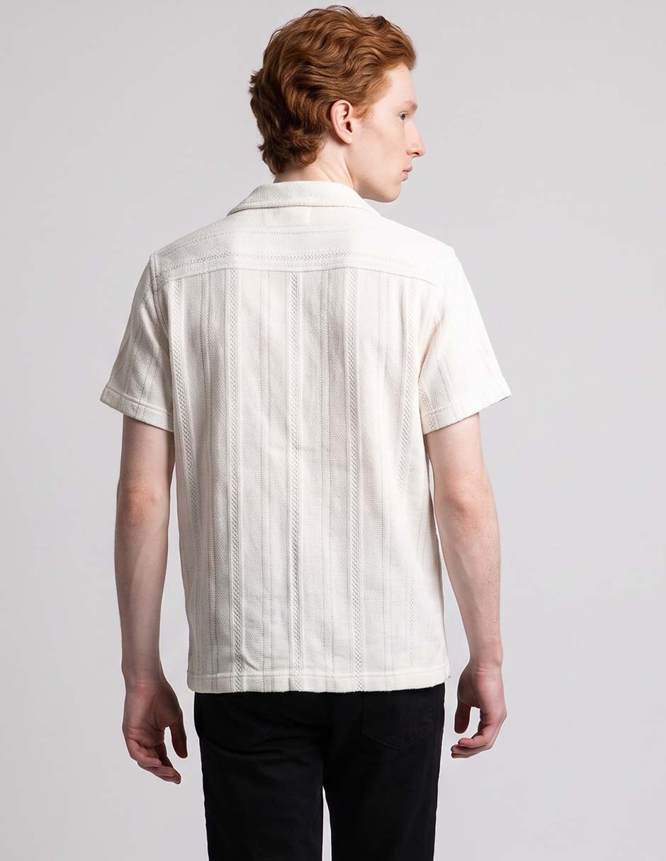 Camisa casual de algodón manga corta para hombre 2