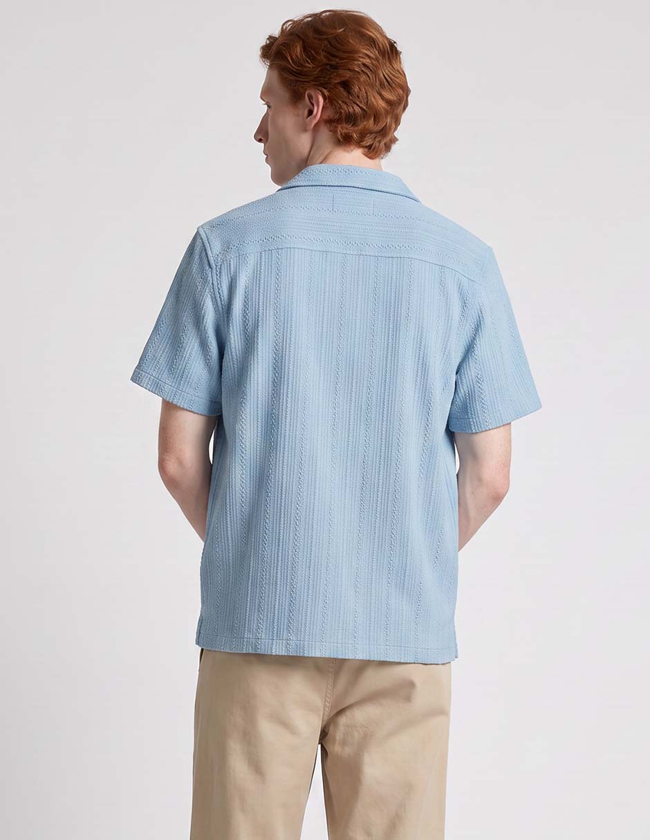 Camisa casual de algodón manga corta para hombre 2