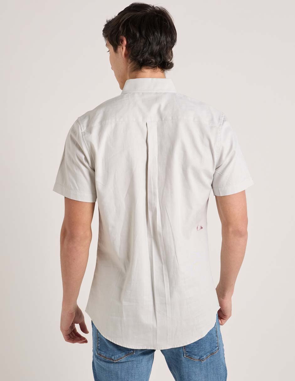 Camisa casual manga corta para hombre