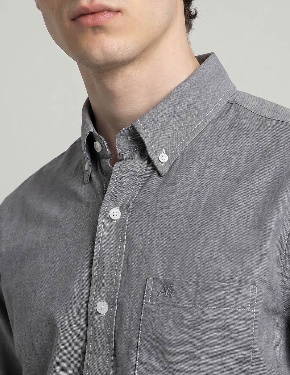 Camisa casual aéropostale de algodón manga larga para hombre