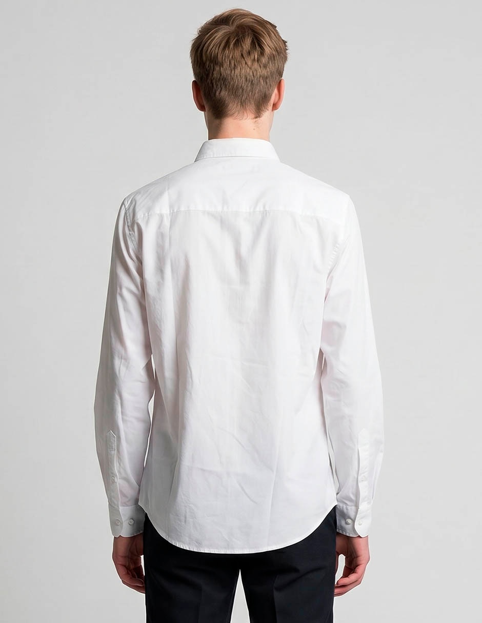 Camisa de vestir aero de algodón manga larga para hombre 2