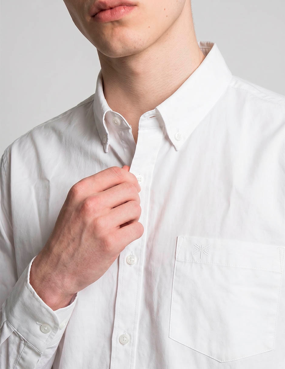 Camisa de vestir aero de algodón manga larga para hombre 3