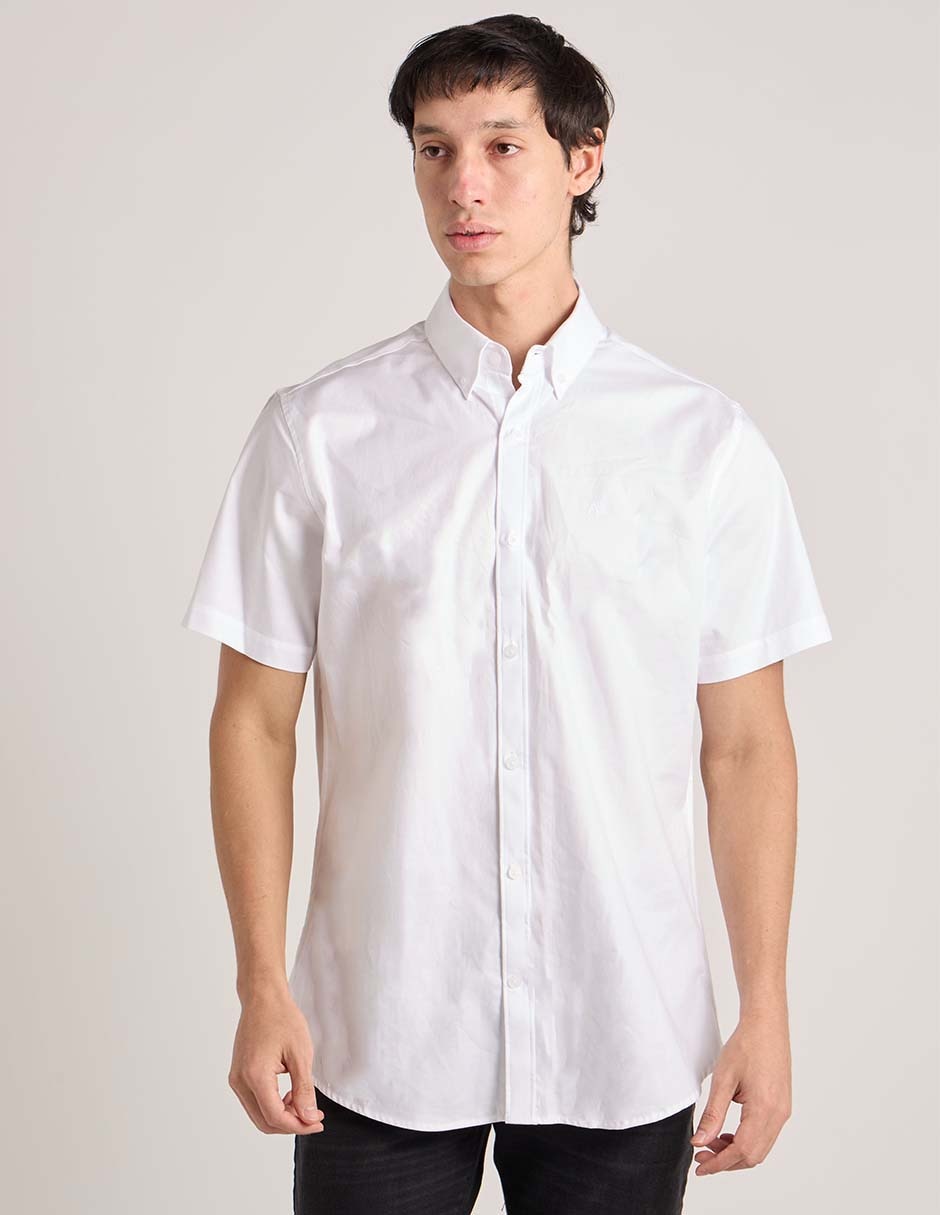 Camisa casual Aéropostale de algodón manga corta para hombre