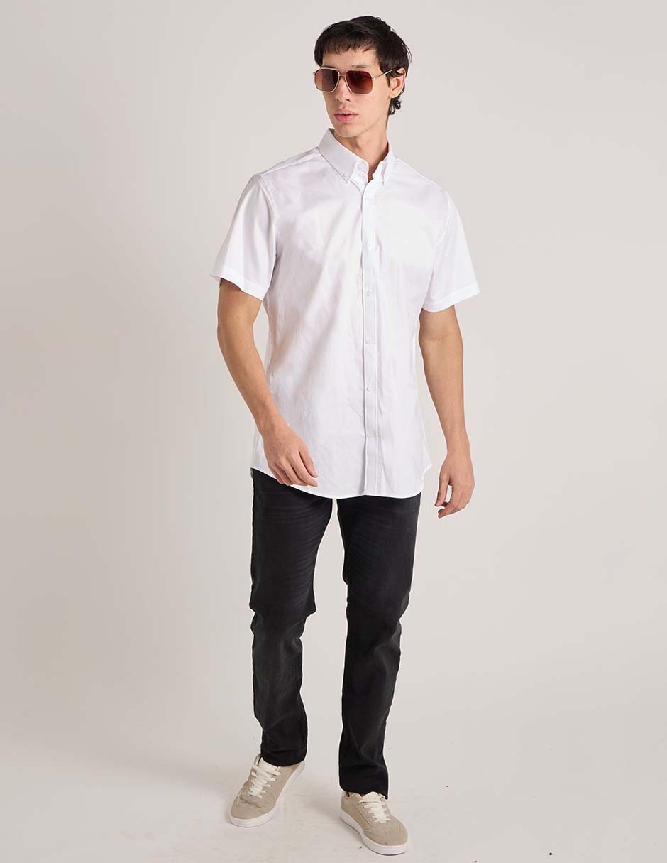 Camisa casual Aéropostale de algodón manga corta para hombre