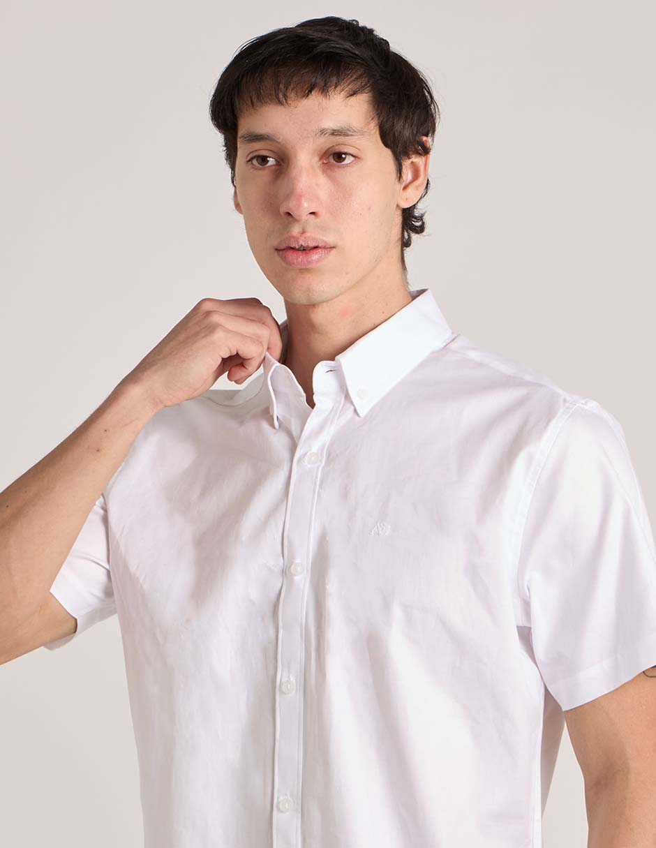 Camisa casual Aéropostale de algodón manga corta para hombre